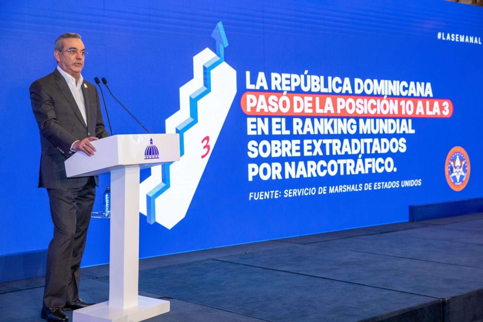 Presidente Abinader presenta informe sobre narcotráfico: “En 3 años hemos incautado 26 toneladas más que en los 16 años anteriores”