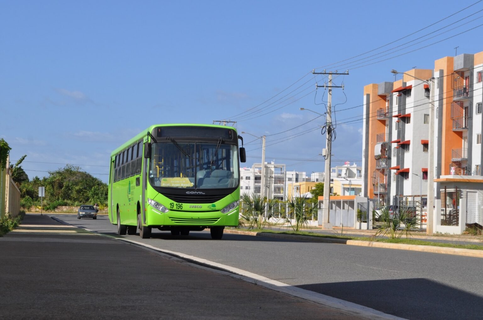 OMSA confirma incendio de autobús en el Distrito Nacional; no hay personas heridas