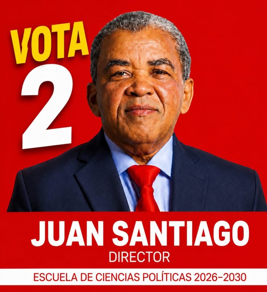 Juan Santiago es electo director de la Escuela de Ciencias Políticas de la UASD con el 88 % de los votos