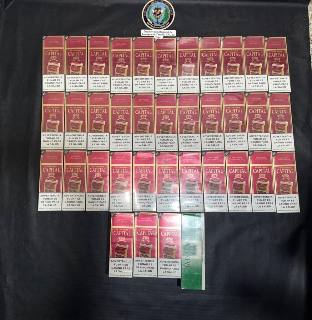 Policía Nacional y MP ocupan miles de cigarrillos de presunta procedencia ilícita durante dos allanamientos en La Vega
